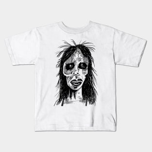 Zombie Woman Kids T-Shirt